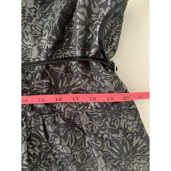 Lane Bryant Brocade Shimmer Fit Flare Dress W/Belt 22 Smoky- gray silver Party - Picture 7 of 11